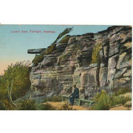 PC16828 Lovers Seat. Fairlight. Hastings. 1928
