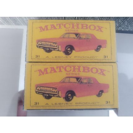 Matchbox - 31 Lincoln Continental (Red) - Replica Box
