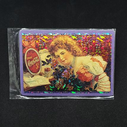 Coca Cola Holographic Prism Card (Woman With Flowers) - 90s Factory Sealed