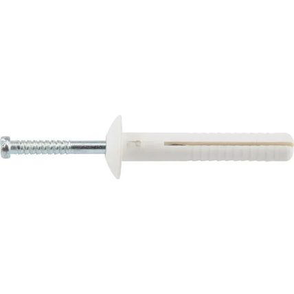Hillman 9409 Holds Upto 60 lbs. Nylon Nail-In Anchors 1/4 x 1 in.