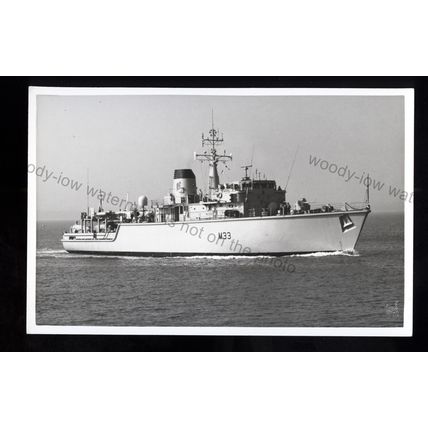 WL7707 - Royal Navy Ship - HMS Brocklesby M33 - Wright & Logan Photograph