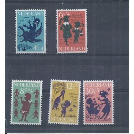 Netherlands stamps. 1963 Child Welfare MH SG 960 - 964 (AJ592)
