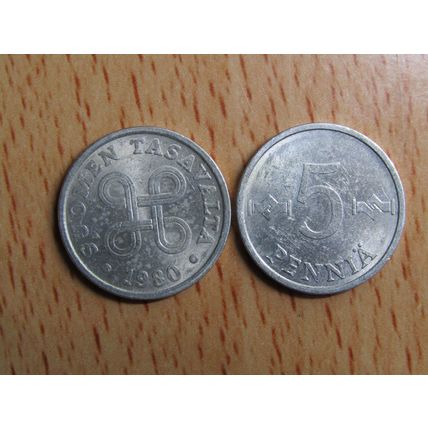 Finland 1980 5 Pennia Coin