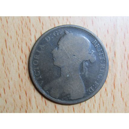 GB 1889 Victoria Penny Coin