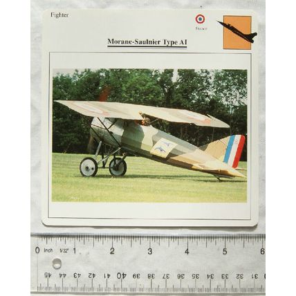 Morane Saulnier Type AI - France - Fighter - Collectors Club Card