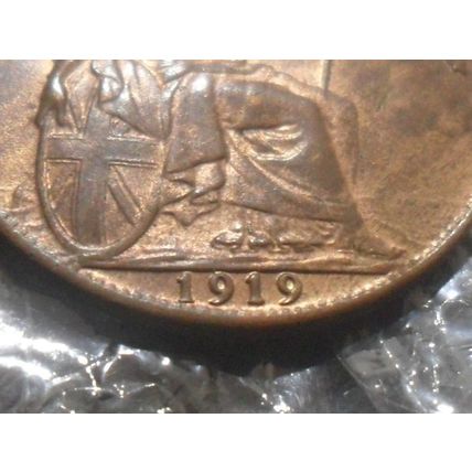 1919 George V farthing.