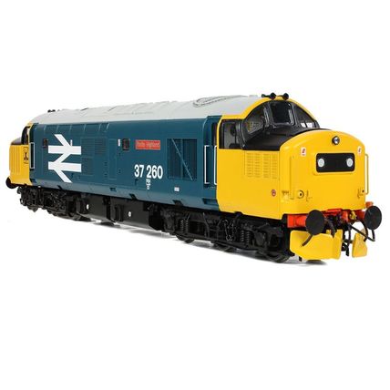 Bachmann 35-309 Class 37/0 Centre Headcode 37260 Radio Highland BR Blue - NEW