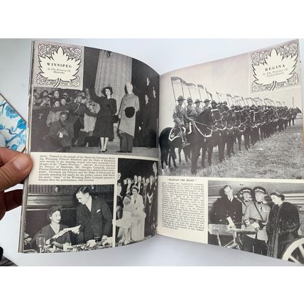 c1951 "THE ROYAL CANADIAN TOUR" QUEEN ELIZABETH II PICTORIAL HARDBACK BOOK (P3)