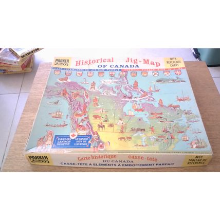 HISTORICAL JIG-MAP OF CANADA Jigsaw Puzzle (VINTAGE 1966)