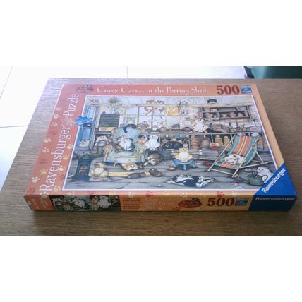 CRAZY CATS...IN THE POTTING SHED by Linda Jane Smith Jigsaw (500 Piece) 2009