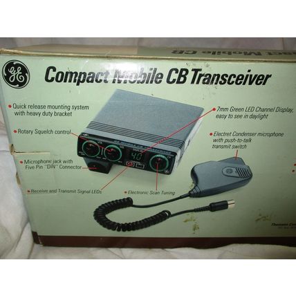 General Electric GE Compact Mobile CB Transceiver