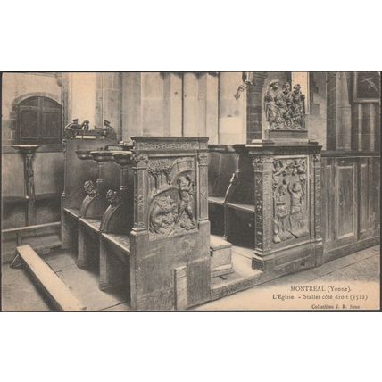 Stalles Côté Droit, L'Eglise, Montréal, c.1910 - Deroye CPA