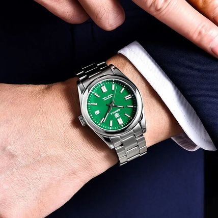 BENYAR (Part of Pagani) Green Face Automatic Movement Steel Bracelet Watch
