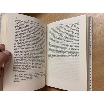 1966 "WEST BROMWICH ALBION" FOOTBALL SOCCER SPORTSMAN BOOK CLUB HB BOOK (P3)