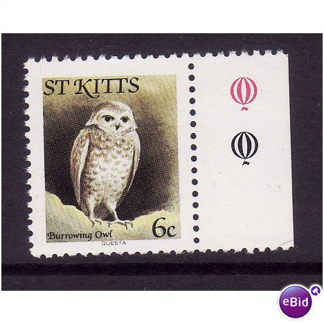 ST KITTS 1981 6c BURROWING OWL SG 56a U/M MINT