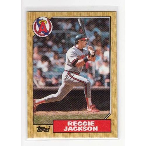 1987 Topps Reggie Jackson card #300- NM-HOF-Angels