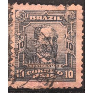 Brazil 1906 - SG260 - 10r grey - Aristides Lobo - used