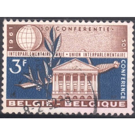 Belgium 1961 - SG1791 - 3f brown & turqouise - "Interparliamentary Union" - used