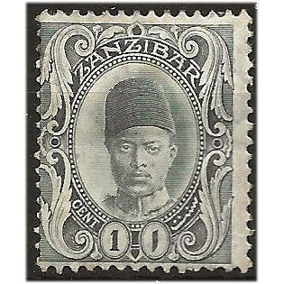 Zanzibar 1908 SG225 1c Pearl Grey Mounted Mint. ..