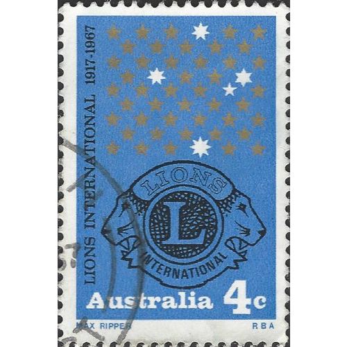 AUSTRALIA, Lions International, Southern Cross, blue 1967, 4c, #2