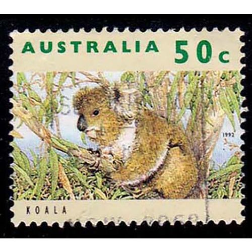 Australia 1992 Threatened Animals 50c Used Stamp. Koala