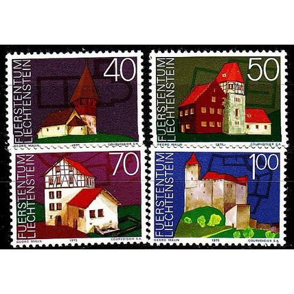 LIECHTENSTEIN [1975] MiNr 0630-33 ( **/mnh ) Architektur