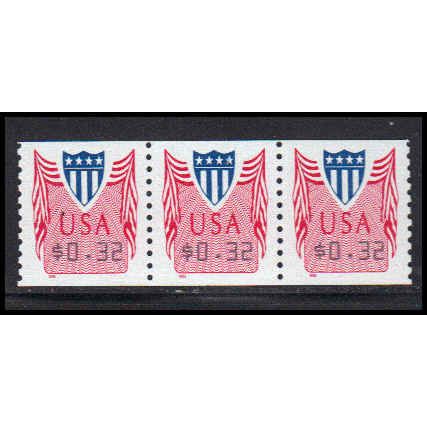 CVP33 32c Shield Very Fine MNH Strip of 3 PA5334
