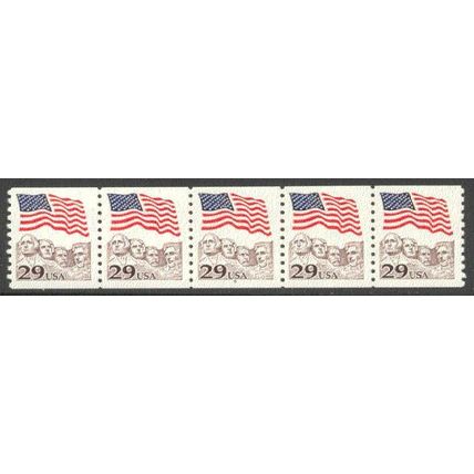 2523 29c U.S. Flag Fine MNH PNC 4/5 R0510