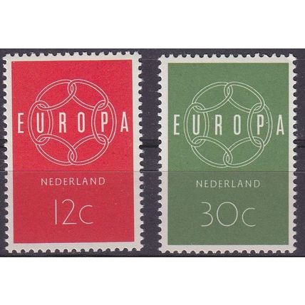 NIEDERLANDE NETHERLANDS [1959] MiNr 0735-36 ( **/mnh ) CEPT