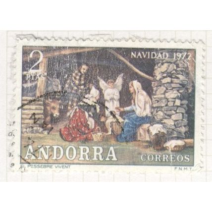 Andorra 1972 (Spanish) - 2p multi - Christmas - used