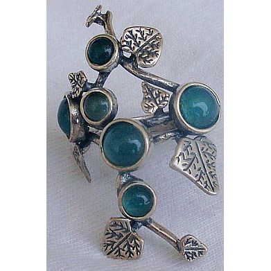 Silver flower green