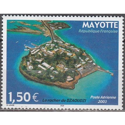 Mayotte 2003 Yvert Poste Aérienne 6 Neuf ** Cote (2017) 6.50 € Rocher Dzaoudzi