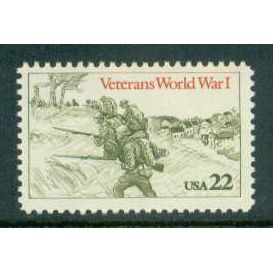 2154 22c WWI Veterans Fine MNH MA2014
