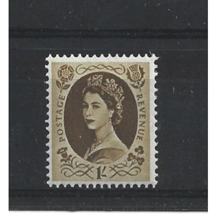 GB.SG584 1s Bistre-Brown.Mounted Mint.Jul25