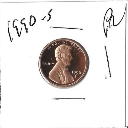 1990-S US Lincoln Cent Proof