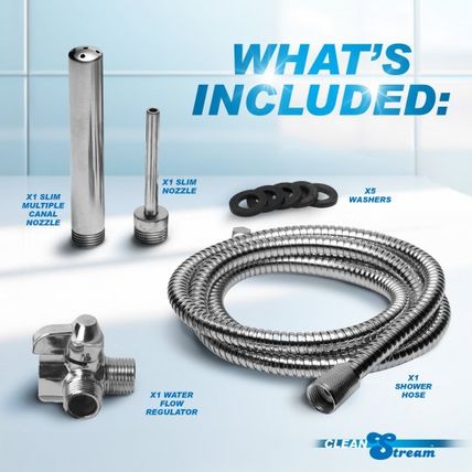 Clean Stream Shower Enema System Steel Hose Cleanstream Anal Ass Butt Cleaning !