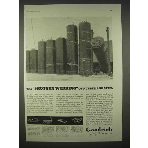 1935 Goodrich Rubber Ad - The Shotgun Wedding