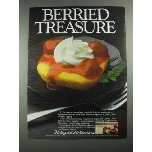 1987 Weight Watchers Strawberry Shortcake Ad - Berried Treasure