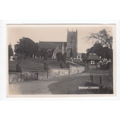 The Church Okeford Fitzpaine Postcard RP Dorset