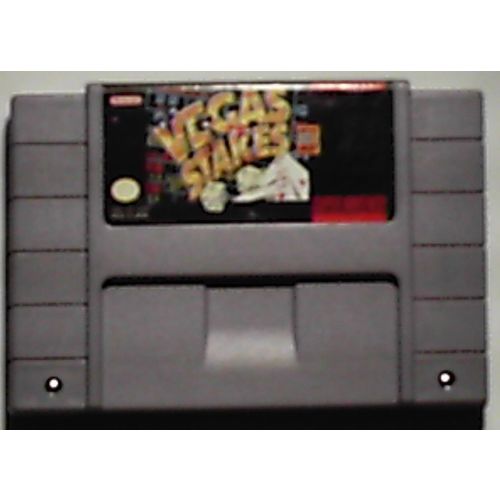 Super Nintendo SNES Vegas Stakes video game cartridge