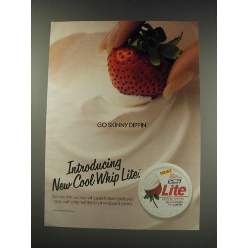 1991 Cool Whip Lite Ad - Go skinny dippin'