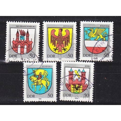 GERMANY DDR [1985] MiNr 2934-38 ( OO/used ) Wappen