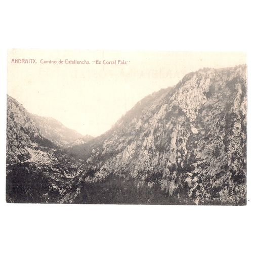 CAMINO DE ESTALLENCHS, ANDRATX, MALLORCA. SPAIN unused vintage postcard