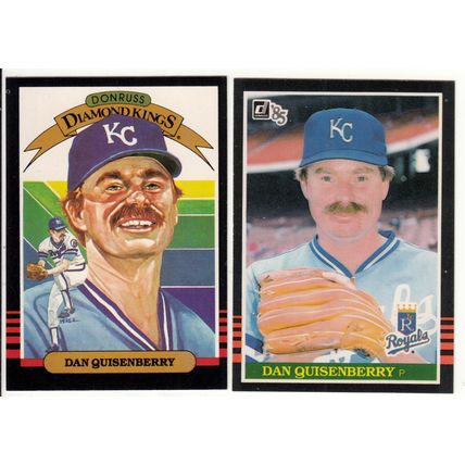 TWO 1985 Donruss Dan Quisenberry baseball cards #6 #95 – Royals