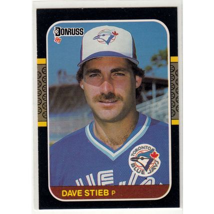 1987 Donruss Dave Stieb baseball card #195 – Blue Jays