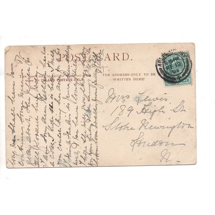 NICE PRINTED POSTCARD OF ST.MARY STREET CARDIFF GLAMORGAN POSTED 1904 (189)