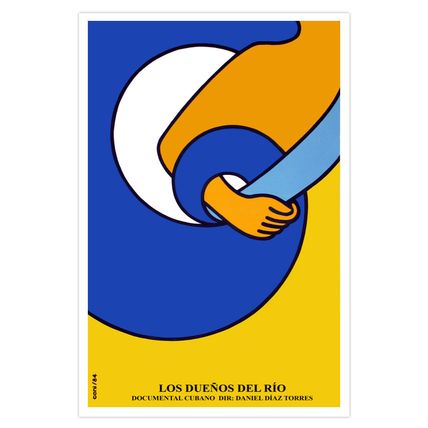 Spanish Movie Poster 4 film"The RIVER Owners"Modern art.Los duenos del rio.Decor