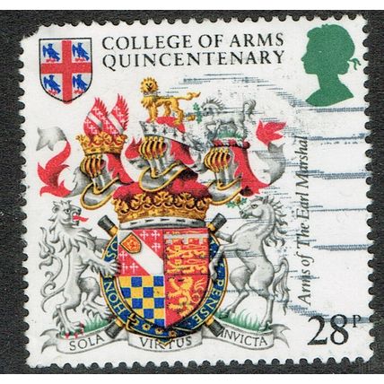 1984 500th Anniversary College of Arms 28p Multicoloured SG1238 GU