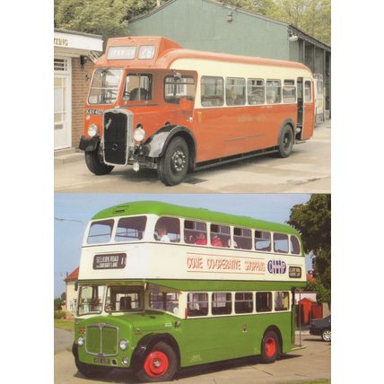 Ipswich Bus Transport Museum 1949 To Selkirk Pond 2x Postcard s