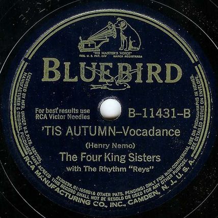 Bluebird 78 #11431 - Four King Sisters - "Arthur Murray Taught Me Dancing"